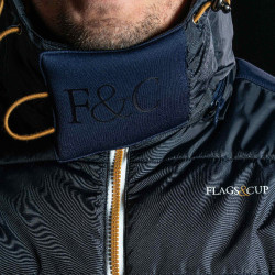 Blouson imperméable homme Iso Flags & Cup Bleu marine