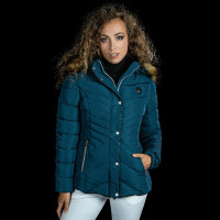 Parka femme Pakaa Flags & Cup Bleu émeraude Parka femme Pakaa Flags & Cup Bleu émeraude