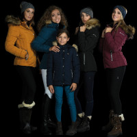 Damesparka Pakaa Flags & Cup Zwart