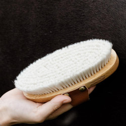 Zachte borstel met zachte haren small Grooming Deluxe Natuurlijk Bruin