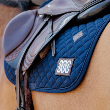 Tapis de selle de compétition 2 numéros Kentucky Jumping Marine Bleu marine