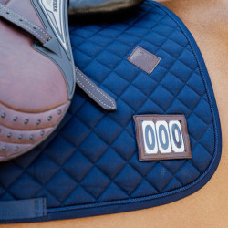 Tapis de selle de compétition 2 numéros Kentucky Jumping Marine Bleu marine