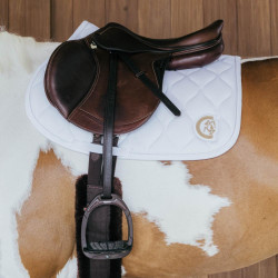Tapis de selle Kentucky Wave Jumping Blanc