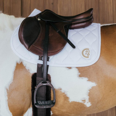 Tapis de selle Kentucky Wave Jumping Blanc