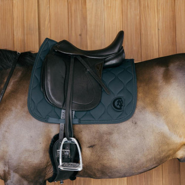 Tapis de selle d'équitation Wave 3D Logo pour dressage Tapis de selle d'équitation Wave 3D Logo pour dressage