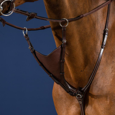 Fourchette De Martingale Pleine Souple Dy'on US Jumping Marron
