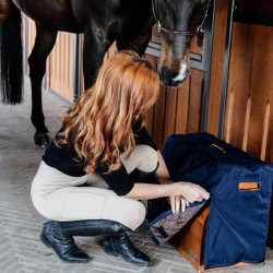 Housse de protection pour boite de pansage Show Grooming Deluxe by Kentucky Bleu marine