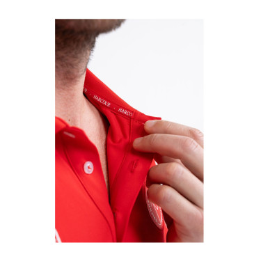 Polo Harcour Dranse homme Swiss Eequestrian Friends Rouge