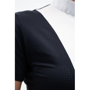 Wedstrijdpolo Harcour Paris dames Marine Marineblauw