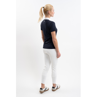 Wedstrijdpolo Harcour Paris dames Marine Marineblauw