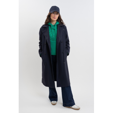 Trenchcoat Talina Harcour Marine Marineblauw