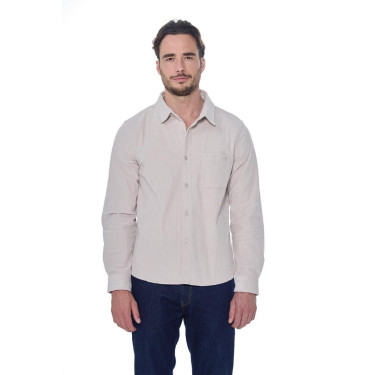 Chemise Velours Harcour Shavi homme Ivoire Beige