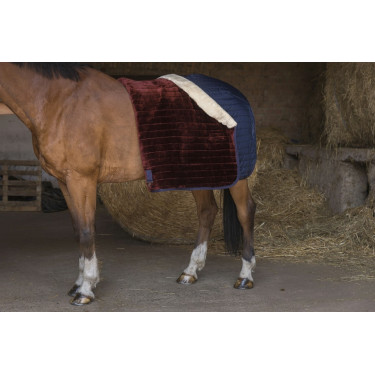 Couverture d'écurie Equithème Teddy doublée mouton synthétique Couverture d'écurie Equithème Teddy doublée mouton synthétique