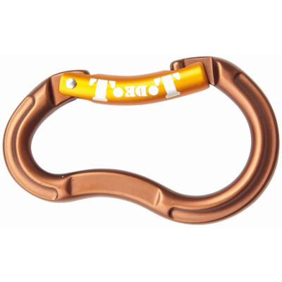 Mousqueton Escalade Aluminium T de T Marron / orange
