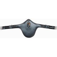 Sangle Bavette Cuir Graine T de T Noir Sangle Bavette Cuir Graine T de T Noir
