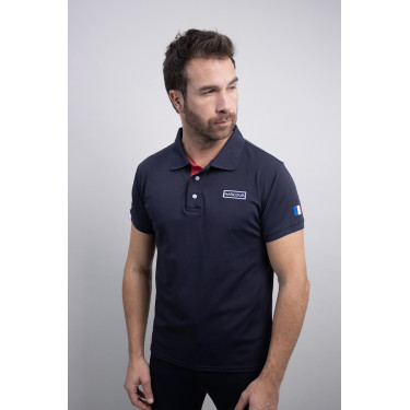 Polo Frankrijk Harcour Quitoh Marine Marineblauw