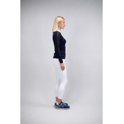 Elegante dames wedstrijdpolo voor paardrijden
