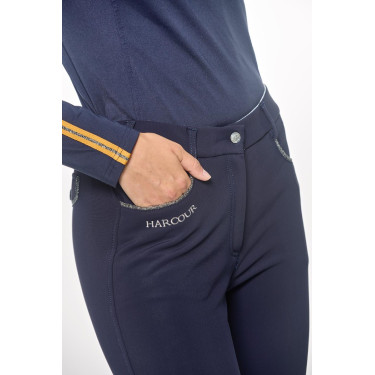 Pantalon polaire équitation Harcour Jaipur Marine Bleu marine