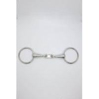 Muserola simple de doble articulación con enlace plano de 19 mm Harcour Roestvrij staal Grijs