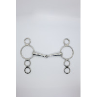 Mors Pessoa 3 ringen 18 mm Harcour Roestvrij staal Grijs