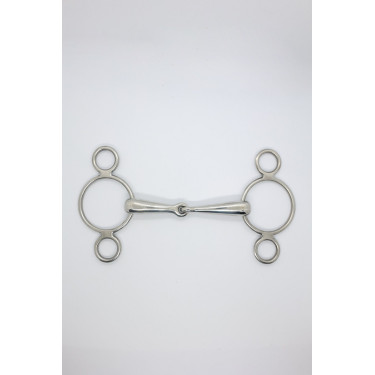 Mors Pessoa 2 ringen 21 mm Harcour Roestvrij staal Grijs
