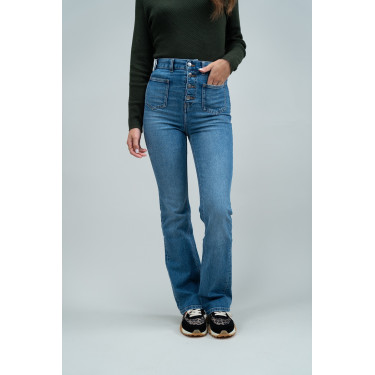 Jean Flare Harcour Juvo Jean Gris