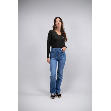 Jean Flare Harcour Juvo Jean Gris