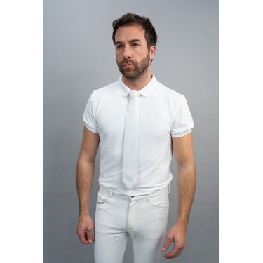 Cravate Harcour Corbi Blanc