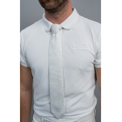 Cravate Harcour Corbi Blanc