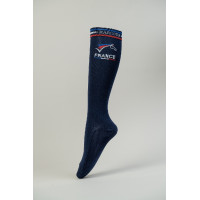 chaussettes France Harcour Risketouh Marine Bleu marine