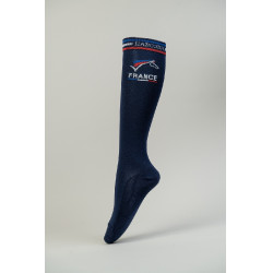 chaussettes France Harcour Risketouh Marine Bleu marine