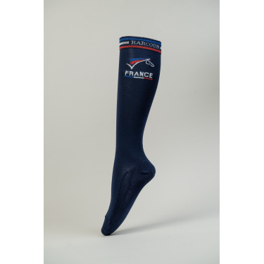 chaussettes France Harcour Risketouh Marine Bleu marine