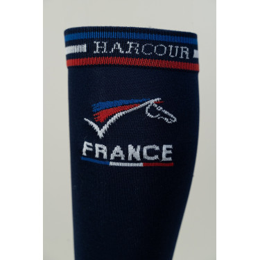 chaussettes France Harcour Risketouh Marine Bleu marine