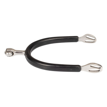 Éperons Inox Pro-Light à boule revêtus de caoutchouc