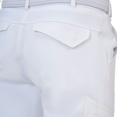 Pantalon homme slim fit Equestro Ridertechnology coutures thermosoudées Blanc