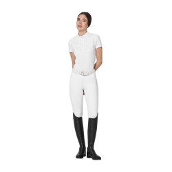 Slim fit damesrijbroek Equestro Ridertechnology full grip