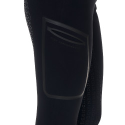 Pantalon slim femme Equestro Ridertechnology full grip Noir