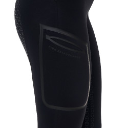 Leggings femme Equestro Ridertechnology taille haute full grip Noir