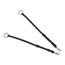 Collier de chasse Equestro anatomique en cuir avec martingale amovible