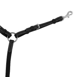 Collier de chasse Equestro anatomique en cuir avec martingale amovible