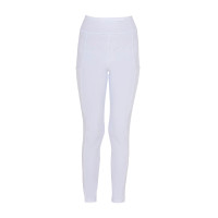 Legging Equestro fille avec découpes perforées Blanc Legging Equestro fille avec découpes perforées Blanc