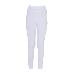 Legging Equestro fille avec découpes perforées Blanc Legging Equestro fille avec découpes perforées Blanc