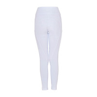 Legging Equestro fille avec découpes perforées Blanc Legging Equestro fille avec découpes perforées Blanc