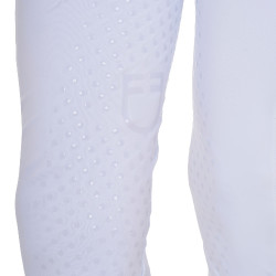 Legging Equestro fille avec découpes perforées Blanc Legging Equestro fille avec découpes perforées Blanc
