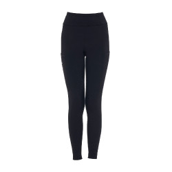 Legging Equestro fille avec découpes perforées Noir Legging Equestro fille avec découpes perforées Noir