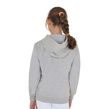 Sweat à capuche Equestro zippé pour enfant avec inscription effet éponge Sweat à capuche Equestro zippé pour enfant avec inscription effet éponge