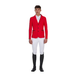 Wedstrijdjas heren Equestro Ridertechnology getapete naden