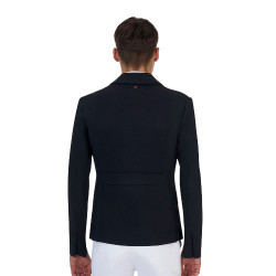 Veste de concours homme Equestro Ridertechnology coutures thermocollées Noir