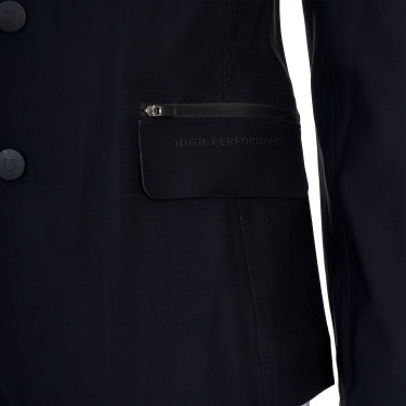 Veste de concours homme Equestro Ridertechnology coutures thermocollées Noir