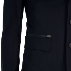Veste de concours homme Equestro Ridertechnology coutures thermocollées Noir
